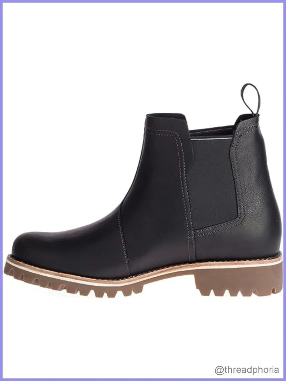 Waterproof Leather Chelsea Ankle Boots Hiking Casual Slip On